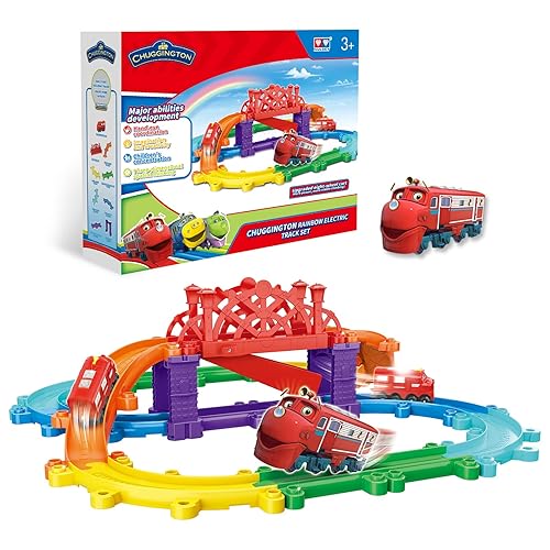Chuggington Rainbow Electric Train Toy and Track Set for Toddler
