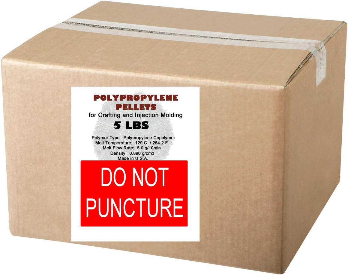 Polypropylene Pellets for Crafting - Non-Toxic and Washable - Stuffing Filler for Dolls Weighted Blankets Bean Toss and Cornhole Bags (5 lbs Bag)