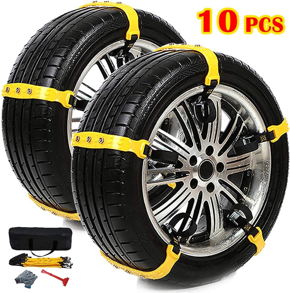 BESAZW Snow Chain for Car/SUV/Light Truck Tire Snow Chains