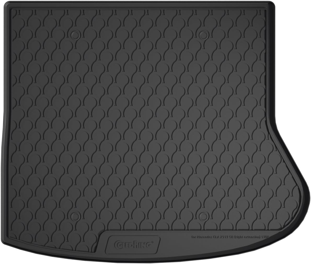Gledring Rubbasol (Rubber) Boot Mat compatible with Mercedes CLA Shooting Brake 2015, Black - Image 3
