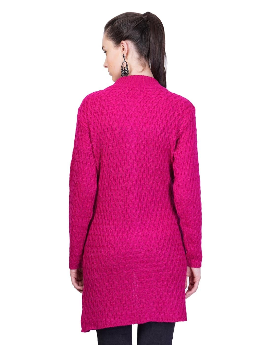 montrex pink designer long coat for women