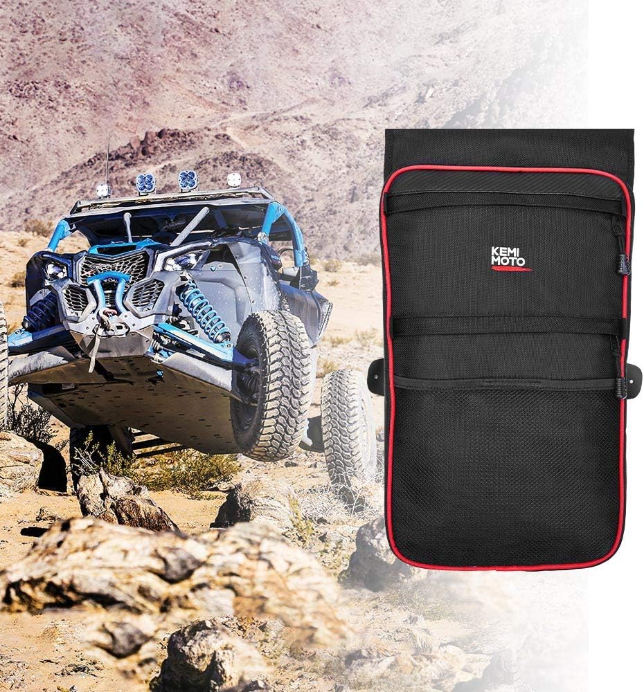 RZR Center Seat Bag, kemimoto 1680D RZR Storage Bag with Aluminum Foil Insulated Pocket Cool & Warm and Red Pipping Compatible with Polaris Razor 570 800 S 900 1000 XP: Automotive