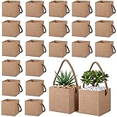 Lemecima 100Pcs Succulent Wrap Bags Succulent Gift Box Fits 2.5 Inch Pots Wedding, Baby Shower, Succulent Party Favors for Guests