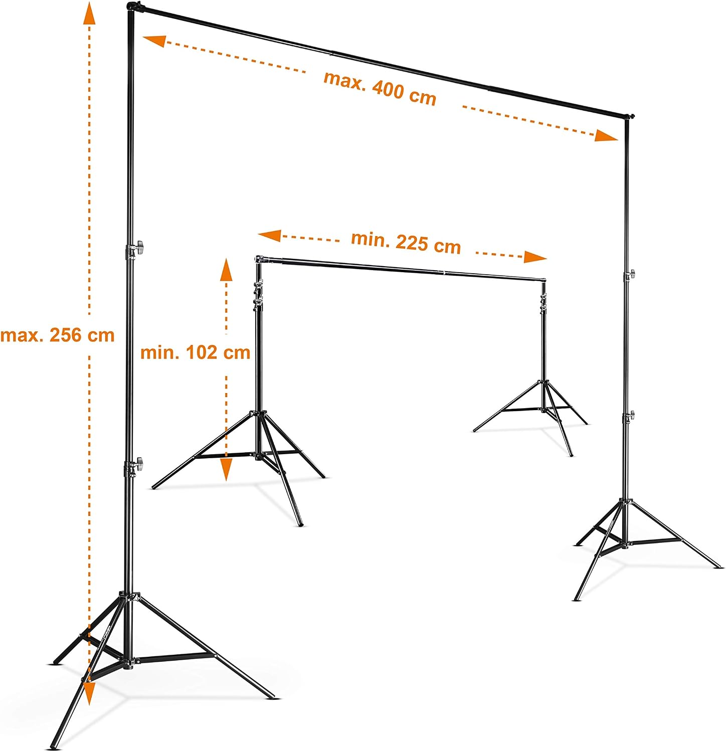 Walimex pro Teleskop Hintergrundsystem XL 225-400cm - Image 4