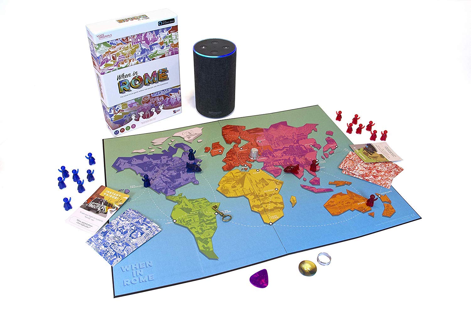 Sensible Object Voice Originals - When in Rome Travel Trivia Game Powered by Alexa (Limited Edition)