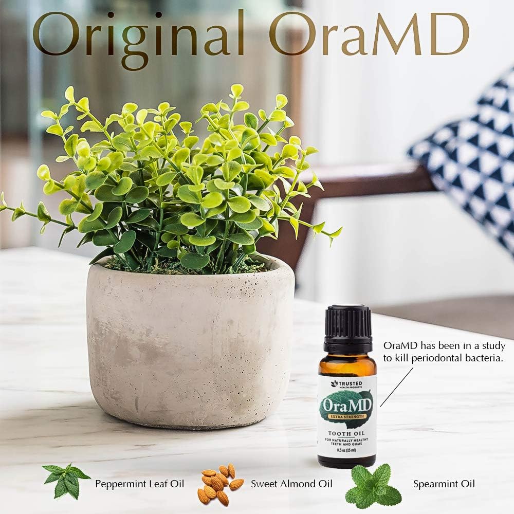 OraMD Original Dentist Recommended Worldwide 100% Pure Breath Freshener for Bad Breath, Halitosis Canker Sores, Gum Boils and Tooth Abscesses - 1 Bottle: Beauty