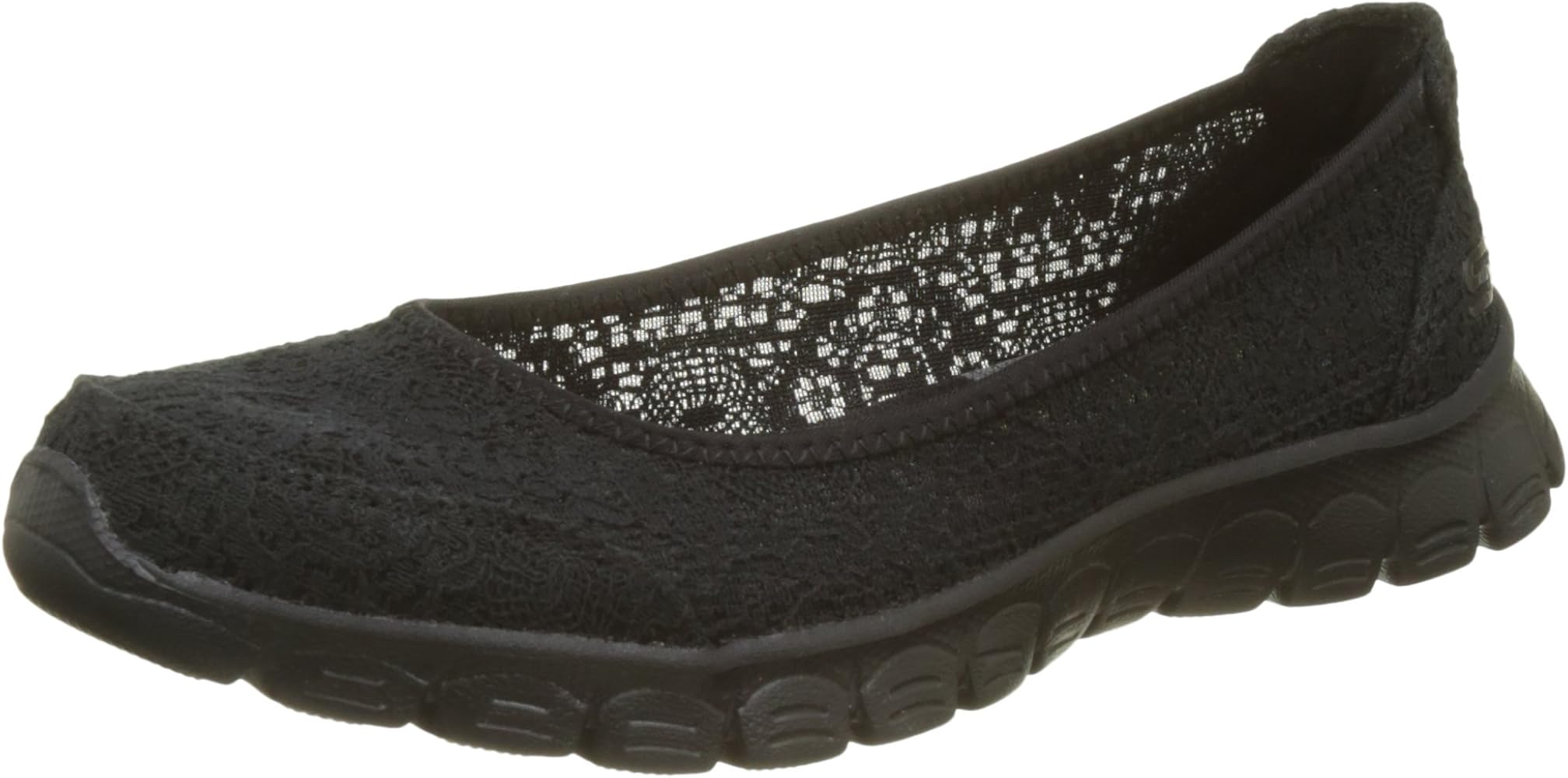 skechers ballet flats black