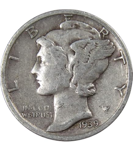 1942 S Mercury Dime VF Very Fine 90% Silver 10c US Coin