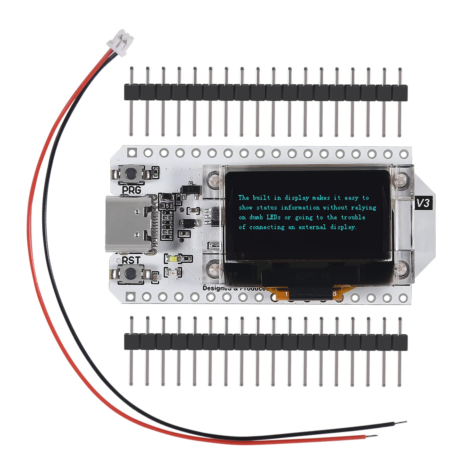 ESP32 OLED WiFi Kit V3 0.96” OLED Development Board ESP-32 USB Type-C 0.96 Inch Display WiFi Bluetooth Internet Development Board