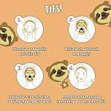 7th Heaven Sloth Face Sheet Mask Lotus Blossom Blueberry for Kids view 4