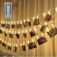 Tira de luz LED con pinzas para colgar 40 fotos, ideal como decoración
