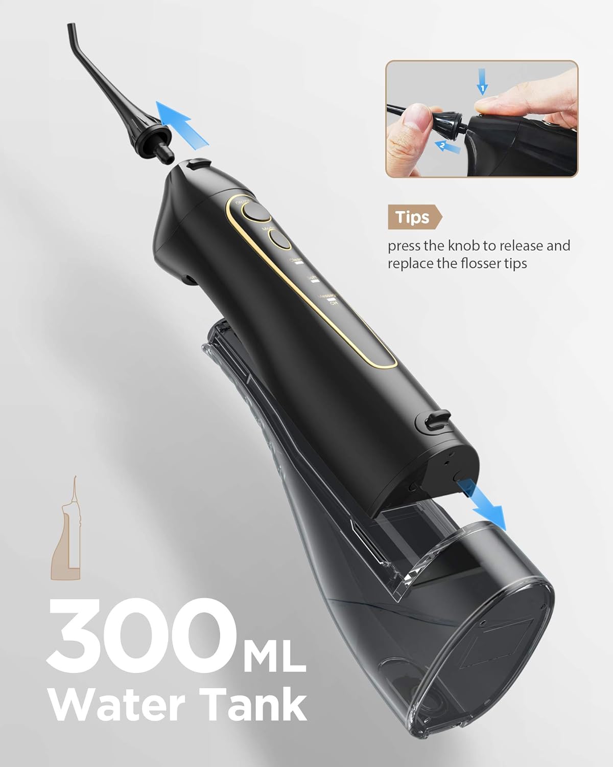 Water Flosser and Toothbrush Combo, Fairywill Teeth Cleaner Set, 4 Hours Charge for 30 Days Use, 5 Optional Modes and 4 Brush Heads Whitening Toothbrushes, 3 Modes and 4 Jet Tips Oral Irrigator: Health & Personal Care