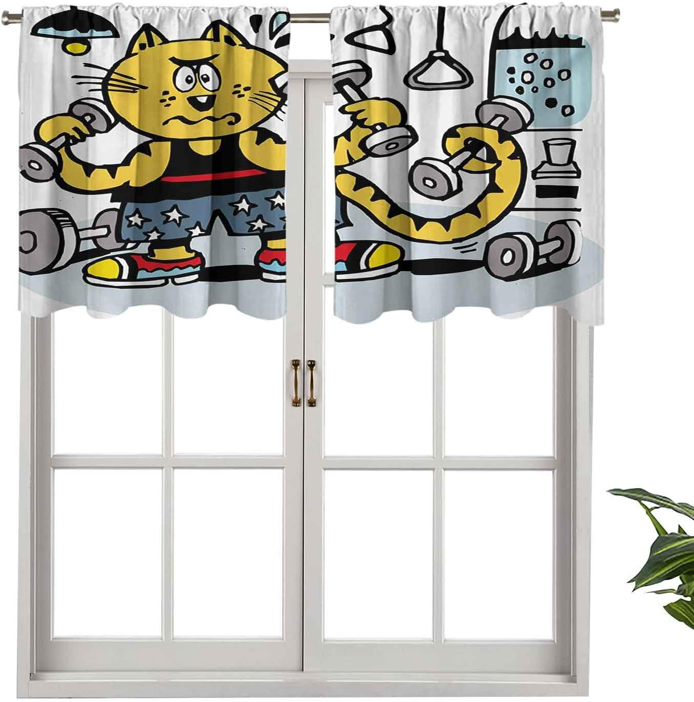 Hiiiman Cortina con aislamiento térmico para decoración del hogar