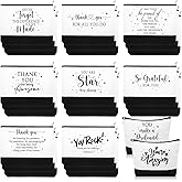 Cunno 30 Pcs Employee Appreciation Gifts Inspirational Canvas Makeup Bags Bulk Cosmetic Pouch with Zipper Travel Toiletry Organized for Women Coworkers Staff, 6 Style(Classic)