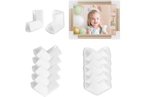 KEAJUIDY 24pcs Foam Corner Protectors for Shipping Packaging Moving, Mirrors TVs Picture Corner Protectors Edge Protection Foam Corner Guard Packing Supplies for Moving Shipping, 2 Size