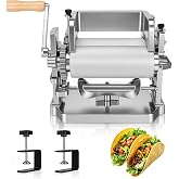 Manual Corn Tortilla Machine, Tortilla Press with Sandblasted Rollers | Premium Cast Aluminum Build with Mounting Clamp, Upgraded Foam Packaging, For 5.5" Tortilla Making, Not Suitable for Flour