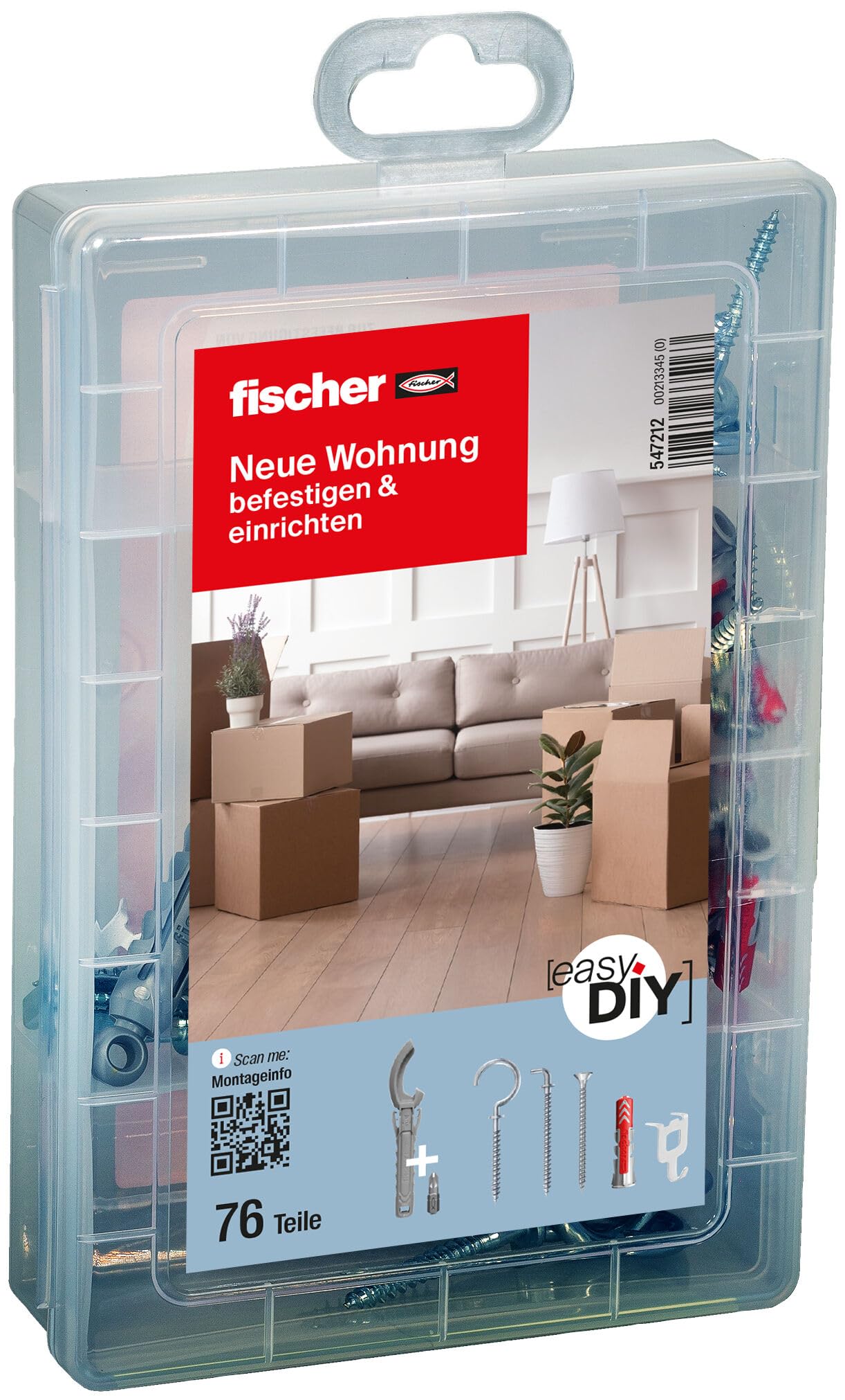 fischer Praktische Helfer Box - Dowels and Screws - 547212