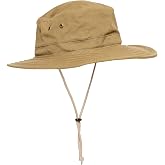 Insect Shield Unisex Brim Hat for Protection from Bugs and Insects, 100% Cotton Canvas with Adjustable Straps, One Size