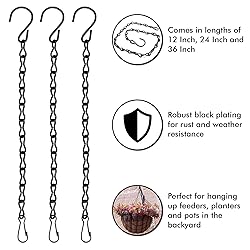 4 Pack 36 Inches Hanging Chain for Bird
