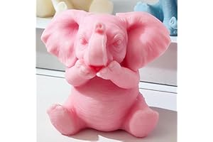 ESEENS Elephant Animal Resin Casting Mold - 3D Silicone Mold for Candle Making & Home Decor
