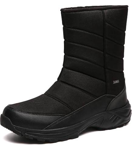 NWT Weatherproof Men\'s Black and Gray Jenkins Snow Boots Size 11 Amazon.com | Weatherproof Men main image 4