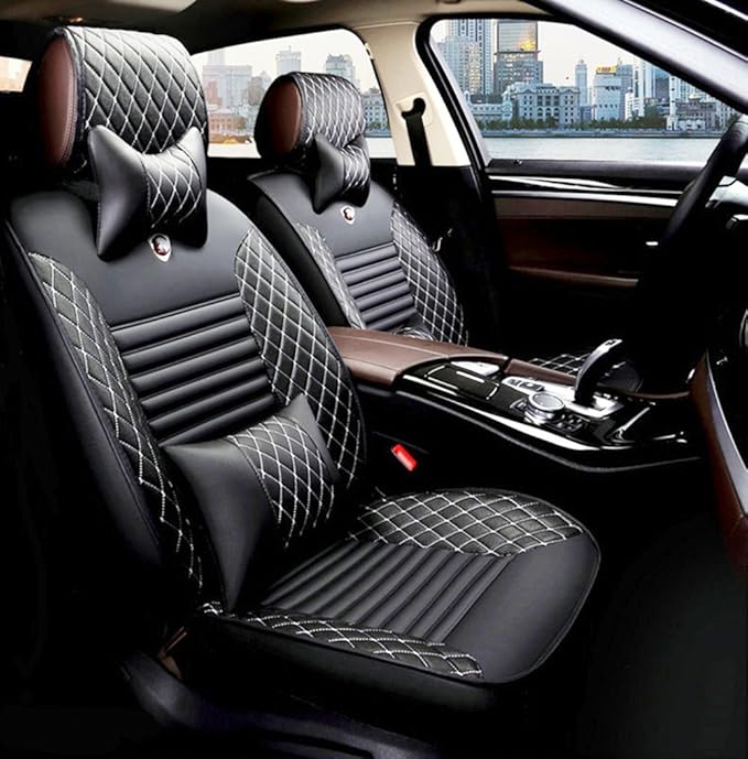 Amazon.com: WillMaxMat Universal Fit Car Seat Cover Front&Rear Seat