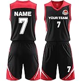 Custom Basketball Jersey for Kids Boys Men Aldult - Custom Basketball Uniform Any Name Number Team Logo