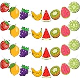 Tudomro 4Pcs Fruit Theme Party Decorations Twotti Tutti Frutti Banner Hawaiian Tropical Summer Fruit Banner Garland Fruity Birthday Party Decoration for Fruit Theme Birthday Baby Shower Party Supplies