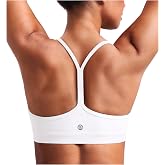 ENERBLOOM Women's Y Back Sports Bras Racerback Padded Spaghetti Thin Strap | Low impact. Soft stretch,moisture-wicking fabric. For yoga, pilates, gym, lounge,workout. Anti-pilling.A-D cups.