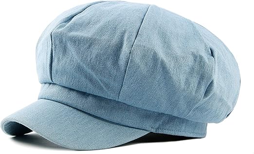 denim newsboy hat