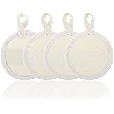 Mabor 4Pcs Face Loofah, Exfoliating Facial Scrub Pads Massage Pores and Clean Blackheads Without Hurting The Skin for Women and Men