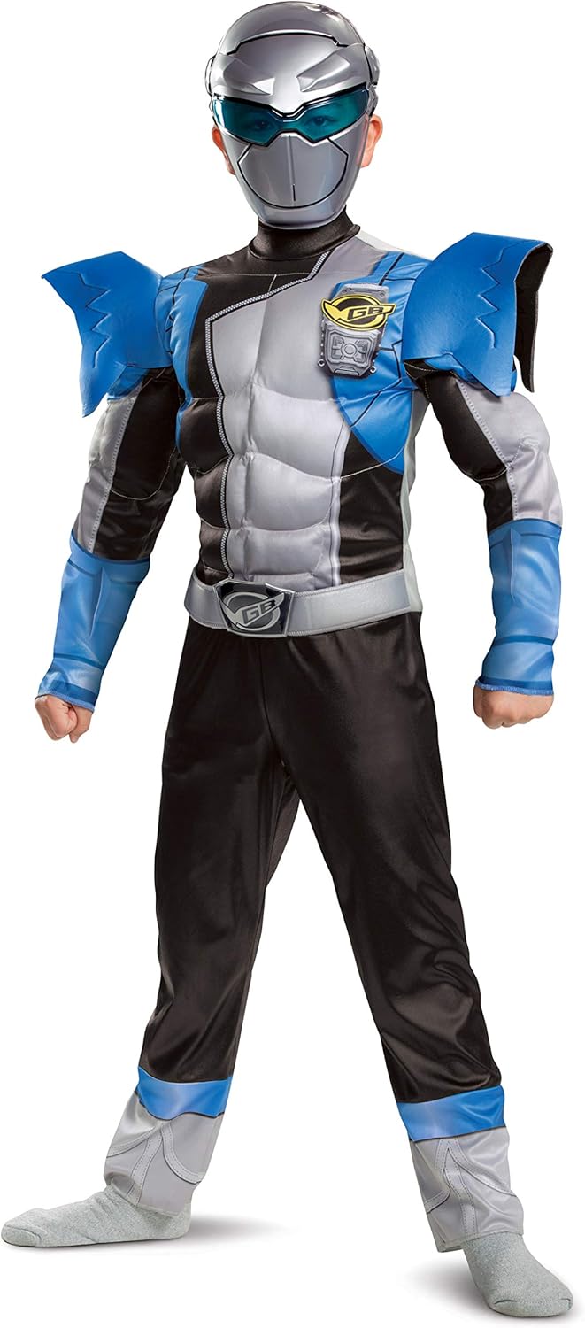 Fantasia de Ranger Prata para Crianças, Fantasia do Power Ranger da ...