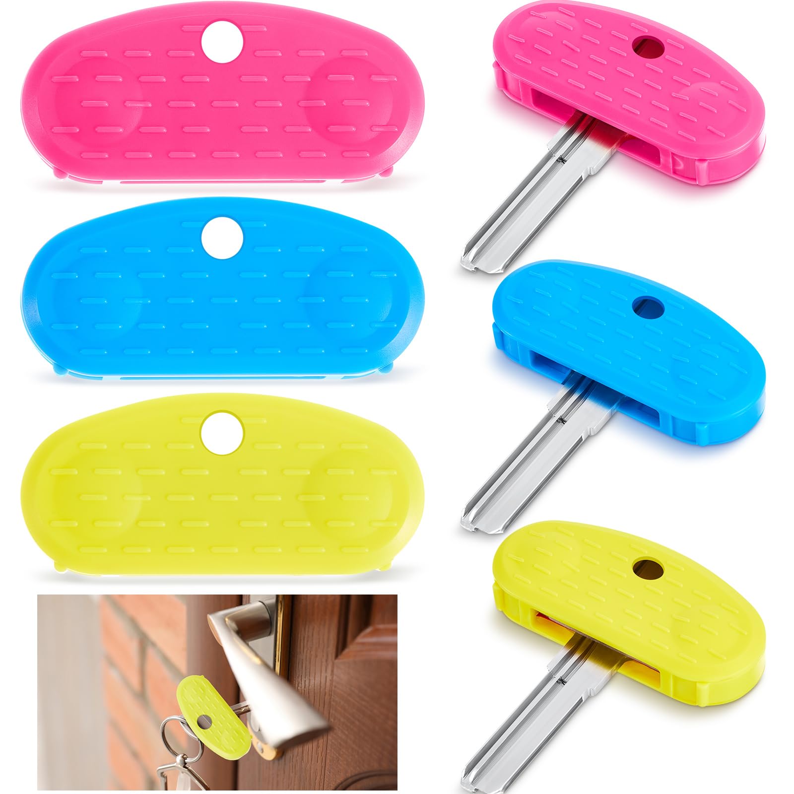 Photo 1 of Leriton 6 Pack Easier to Grip Key Turner Aid Bright Aid Key Turners for Arthritis Reumatoide Disability Parkinson Colorful Turner for Weak or Elderly Hands Daily Door Lock Bulk