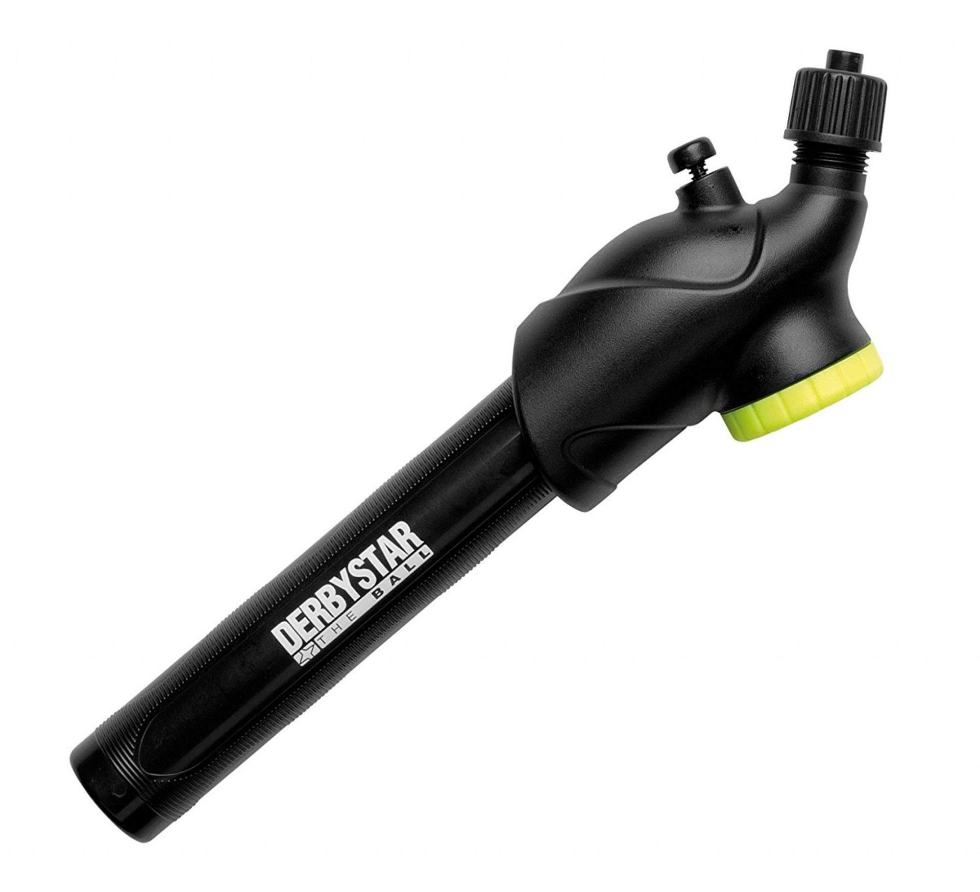 Derbystar Unisex Adult Ball pump with air pressure gauge-4096000000 Ball Pump With Air Pressure Gauge - black, One Size