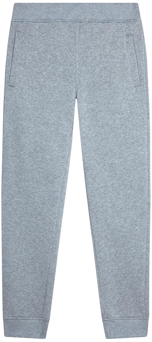 Southpole Kids Little Boys' Active Basic Jogger Fleece Pants, Heather Grey, Medium
