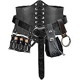 5PCS Renaissance Costume Sets Corset Waistband Belt Pouch Coin Purse Potion Bottle Vials Skirt Hike Medieval Cosplay
