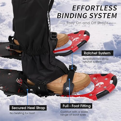 Carryown in Light Weight Snowshoes Set for Adults Men Women