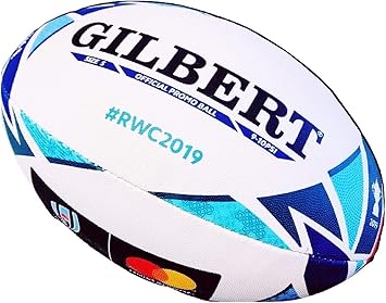 Amazon ラグビーボールレプリカ 5号 19 スポンサー マスターカード ギルバート Gilbert ボール