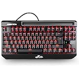 Rii Mechanical Backlit Keyboard, K63C USB Wired Mechanical Gaming Keyboard,87keys Anti-ghosting PC Gaming Keyboard,Blue Switch with 3 Macro Keys for PC, Windows and Mac