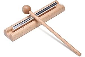 MIHEY Solo Chime Musical Percussion Instrument with Mallet for Meditation, Classroom Use and Sound Therapy
