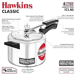 Hawkins Aluminium 4 Litre Classic Pressure