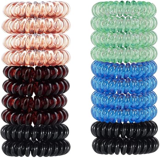 plastic coil hair ties