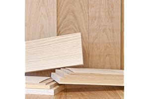 CHEROKEE WOOD PRODUCTS 3/4” x 4” x 24” White Oak Solid Hardwood Unfinished for Crafts, DYI, Scroll Saw, Woodworking and Laser Engraving (1pc)