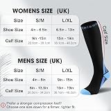 Calves Kelson 2 Pairs Compression Socks 20-30 mmHg Knee High view 4