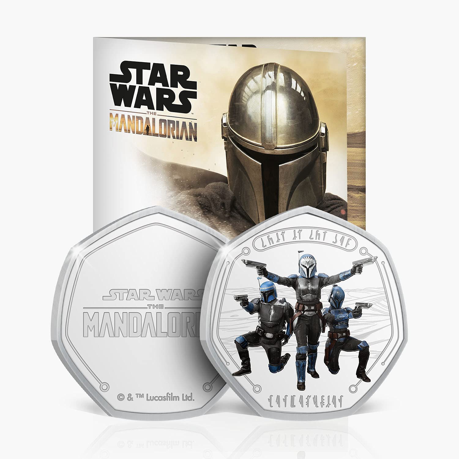 Official Mandalorian Coin The Way of The Mandalore - Presented and numbered in its Blister Pack. Limited Edition
