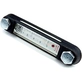 Lenz T-LLG-5 Fluid Level Gauge &amp; Thermometer, 6.1" Tall, 1/2-13 UNC Thread | Nitrile Seal, 212 F Max Temp, 44 Max PSI, Transparent Polymide Resin, Petroleum-based Fluids, Gasoline, Diesel, Solvents