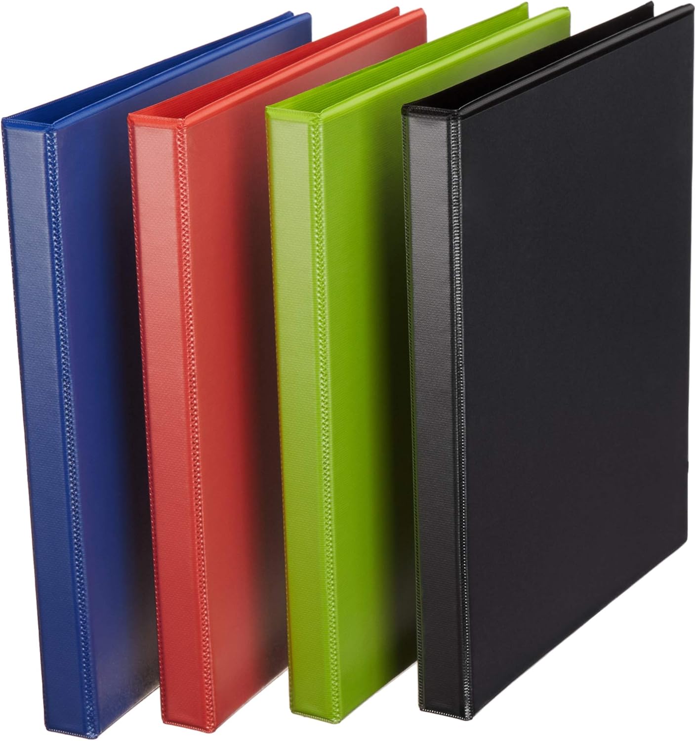 AmazonBasics Durable 1/2-Inch Round Ring Binder, Mixed, View, 12-Pack
