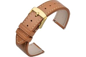 ANNEFIT Watch Band 16mm 17mm 18mm 19mm 20mm 21mm 22mm 24mm - Classic Oil Wax Leather Quick Release Watch Strap for Men Women
