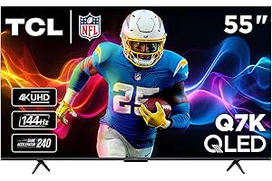 TCL 55 Inch Q7K Series 4K QLED Smart TV with Google TV, Full Array Local Dimming, Dolby Vision HDR & Dolby Atmos Including Bu