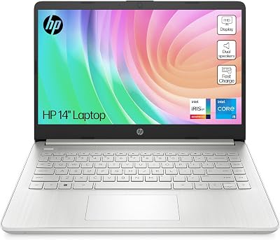 HP 14 Inch Laptop i5 12th Gen 8GB RAM 512GB SSD FHD Iris Xe Windows 11